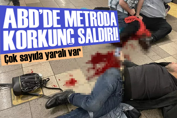 New York ta metroda korkunç saldırı: Çok sayıda yaralı var!